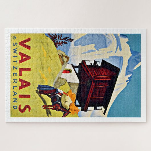 ヴァレスイスヴィンテージ旅行ポスター ジグソーパズル (横)