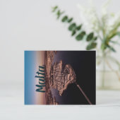 ヴァレッタシティマルタ航空写真 ポストカード (スタンド正面)