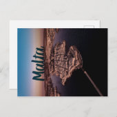 ヴァレッタシティマルタ航空写真 ポストカード (正面/裏面)