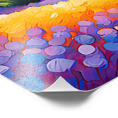 "ヴァレフローラル"ワイドな風景プロヴァンス フォトプリント            (角)