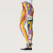 "ヴァレフローラル"ワイドな風景プロヴァンス レギンス (左)