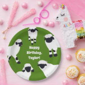 ヴァレブラックノセシープファームをテーマにしたパーティー ペーパープレート (パーティー)