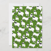 ヴァレブラックノセシープファームをテーマにしたパーティー 招待状 (裏面)