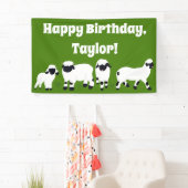 ヴァレブラックノセシープファームをテーマにしたパーティー 横断幕 (インサイチュ)