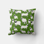 ヴァレブラックノセヒツジパーソナライズされた農家 クッション (裏面)