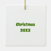 ヴァレブラックノセヒツジパーソナライズされた農家 セラミックオーナメント (裏面)