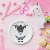 ヴァレブラックノーズシープ ペーパープレート (パーティー)