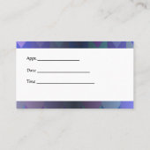 ヴァレリーの羽の羽のイヤリングビジネスカード 名刺 (裏面)