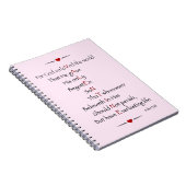 ヴァレンタイン語-世界を愛する神のため ノートブック (右側)