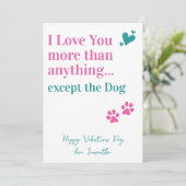 ヴァレンテおもしろいィーンズデイ愛する犬の恋人 シーズンカード (スタンド正面)