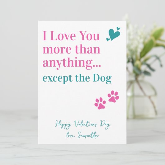 ヴァレンテおもしろいィーンズデイ愛する犬の恋人 シーズンカード (スタンド正面)