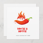 ヴァレンティおもしろいンズカード – あなたはA Hotty Spicy シーズンカード (正面/裏面)