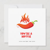 ヴァレンティおもしろいンズカード – あなたはA Hotty Spicy シーズンカード (正面)