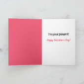 ヴァレンティおもしろいンズデイギニアピッグ抱き枕 シーズンカード (内部)