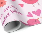 ヴァレンティおもしろいンズデイ愛鳥模様 ラッピングペーパー (ロールコーナー)