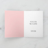 ヴァレンティおもしろいンズデイ赤いハートロマンチックな名前 シーズンカード (内部)