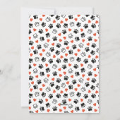 ヴァレンティおもしろいンズデイDOGパパパーソナライズされたペットの写真 シーズンカード (裏面)