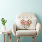 ヴァレンティおもしろいンデイコルギハートギフトドッグ恋人 ランバークッション (椅子)