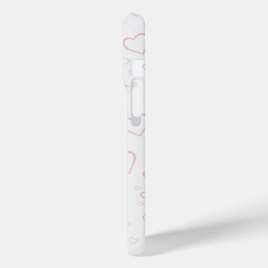 ヴァレンティエレガントンズラブアニバーサリー赤いハート Case-Mate iPhoneケース (裏面 / 左)