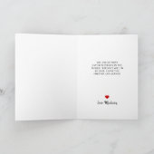 ヴァレンティエレガントンズレッドキスラブパーソナライズされた シーズンカード (内部)