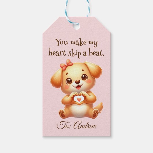 ヴァレンティカスタマイズンズのデイドッグをテーマにした ギフトタグ (正面)