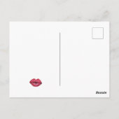 ヴァレンティキスをするンリップ水色 ポストカード (裏面)