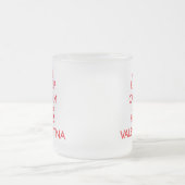 ヴァレンティナ穏やか、キス保って下さい フロストグラスマグカップ (中央)