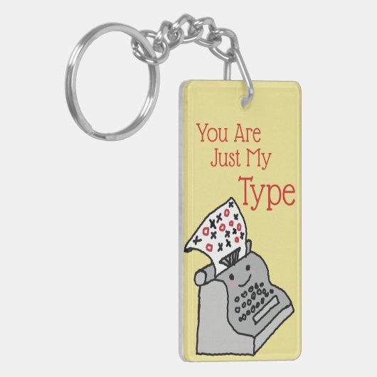 ヴァレンティヌプンノベルティ私のタイプだけ キーホルダー (正面左)