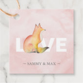 ヴァレンティネスキツネパーティーはラベルを支持 フェイバータグ (正面)