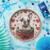 ヴァレンティネスフランスのブルドッグ ペーパープレート (パーティー)