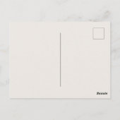 ヴァレンティネスフランスのブルドッグ ポストカード (裏面)