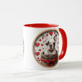 ヴァレンティネスフランスのブルドッグ マグカップ (正面右)