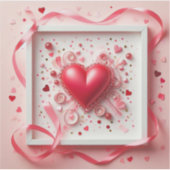 ヴァレンティネス愛カスタムのビニールのシール シール (正面)