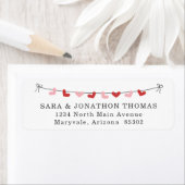 ヴァレンティパーソナライズされたンズカード差出人住所ラベル ラベル (インサイチュ)