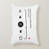 ヴァレンティパーソナライズされたンズデイソングアルバムカップル アクセントクッション (正面(垂直))