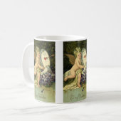 ヴァレンティビクトリアンンズデー、ヴィンテージエンジェルラブバード コーヒーマグカップ (正面左)