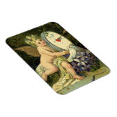 ヴァレンティビクトリアンンズデー、ヴィンテージエンジェルラブバード マグネット (右側)