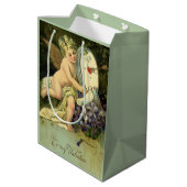 ヴァレンティビクトリアンンズデー、ヴィンテージエンジェルラブバード ミディアムペーパーバッグ (裏面アングル)