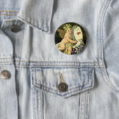 ヴァレンティビクトリアンンズデー、ヴィンテージエンジェルラブバード 缶バッジ (インサイチュ)