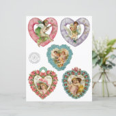 ヴァレンティビクトリアンンハートスクラップブック紙 (スタンド正面)