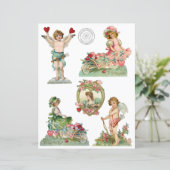 ヴァレンティビクトリアンン切り出しスクラップブック紙 (スタンド正面)