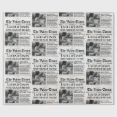 ヴァレンティユニークンラッピング紙カップル新聞 ラッピングペーパー (フラット)