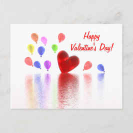 ヴァレンティンズデイお祝い シーズンポストカード