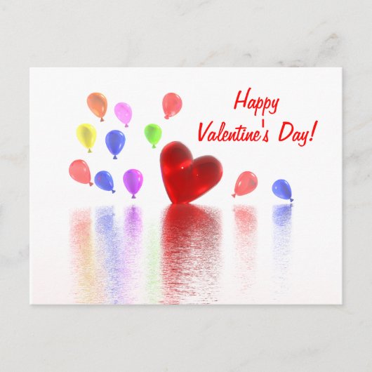 ヴァレンティンズデイお祝い シーズンポストカード (正面)