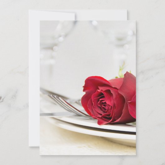 ヴァレンティンズデイディナーパーティー招待状 カード (正面)