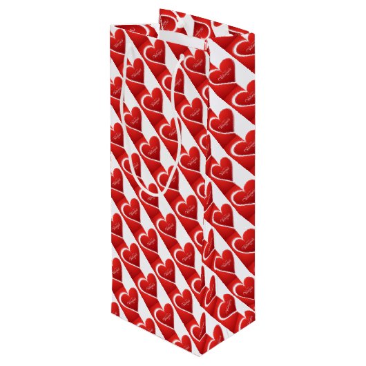 ヴァレンティンズデイワイン抱き枕 ワインギフトバッグ (裏面アングル)