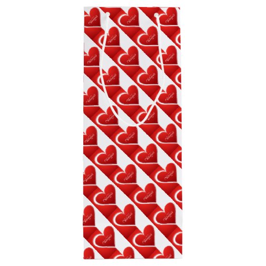 ヴァレンティンズデイワイン抱き枕 ワインギフトバッグ (裏面)