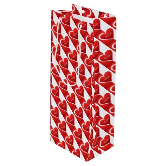ヴァレンティンズデイワイン抱き枕 ワインギフトバッグ (正面アングル)