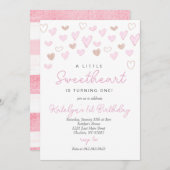 ヴァレンティンズデイ誕生日招待状 招待状 (正面/裏面)