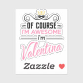 ヴァレンティーナもちろん私の名素晴らし前だ シール (シート)